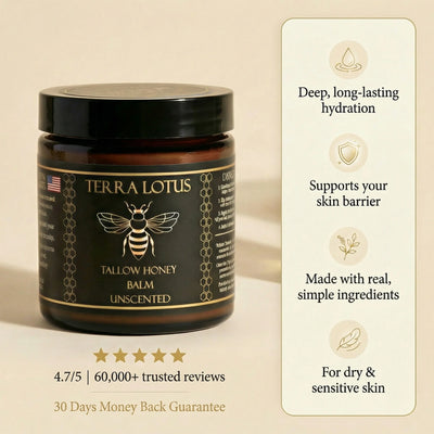 Elexine Organic Tallow Honey Balm to Help Erase Fine Lines, Wrinkles, and Age Spots