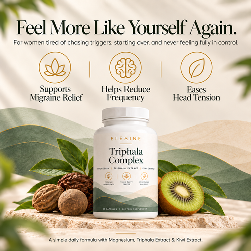 Elexine Triphala Complex For Migraine Support