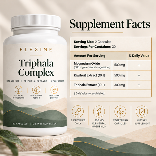 Elexine Triphala Complex For Migraine Support
